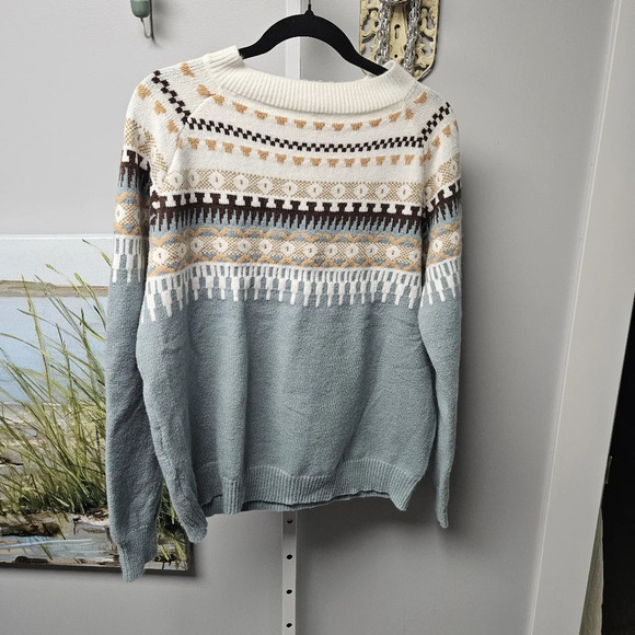 Sweaters - Acrylic sweater fair Isle size xxl